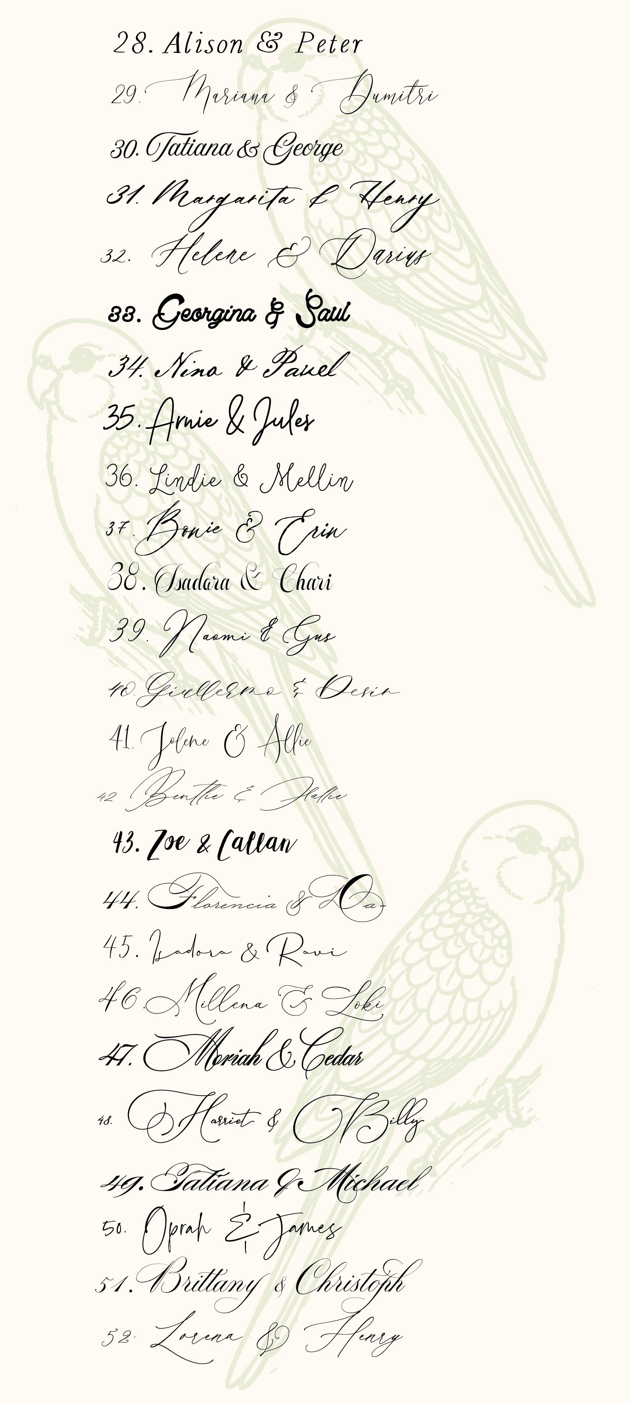 Our Fonts
