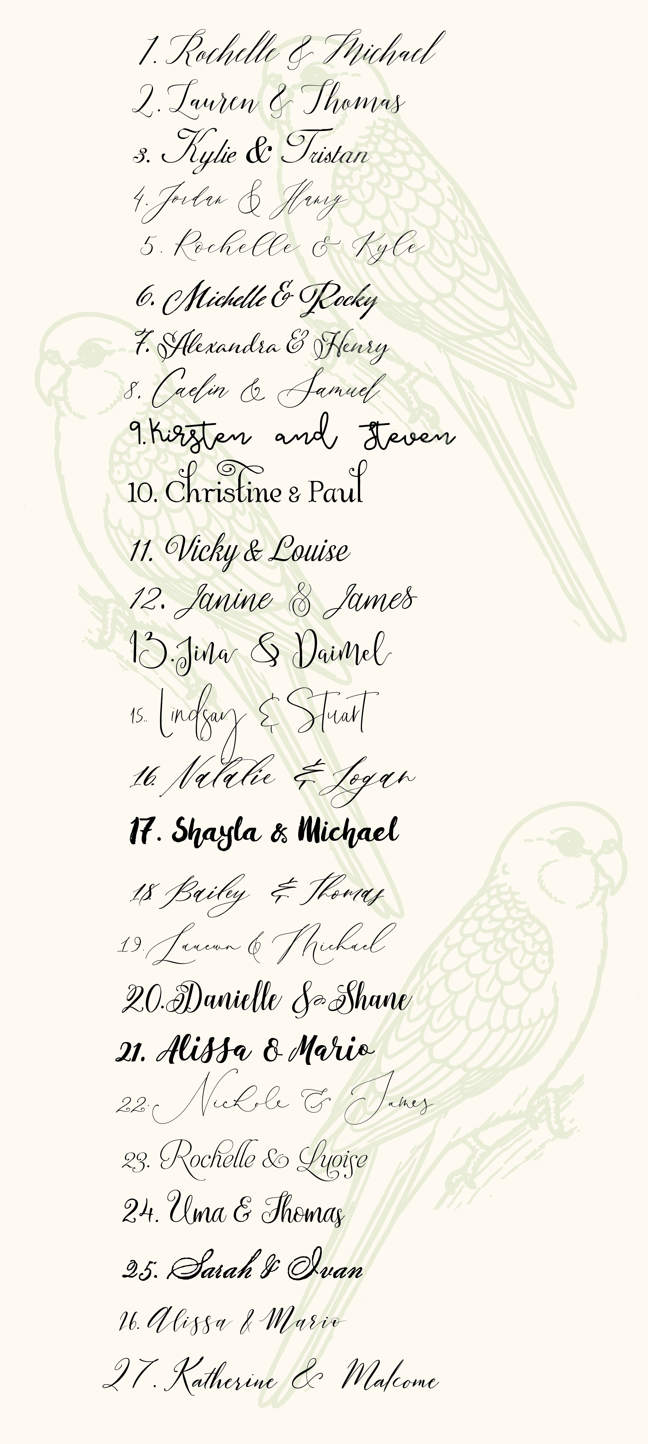 Our Fonts