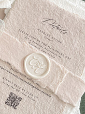 Handmade Paper Belly Bands & Wax Seals