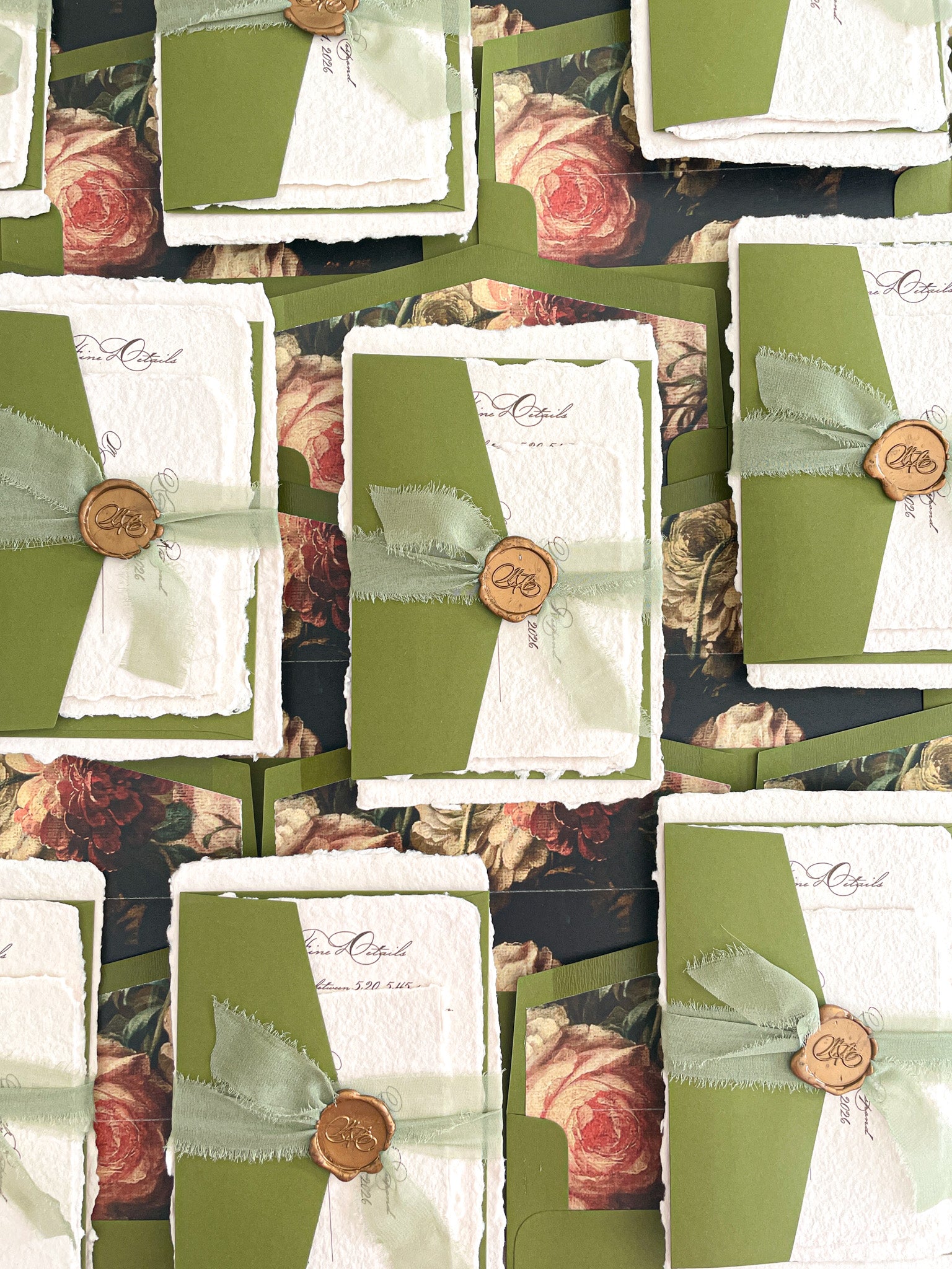 Envelope Liners • Vintage Roses