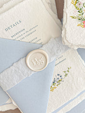 Handmade Paper Belly Bands & Wax Seals