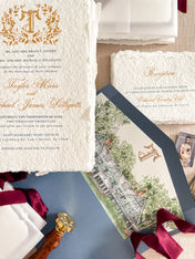 Envelope Liners • Custom Venue Illustration Hand Drawn Watercolour