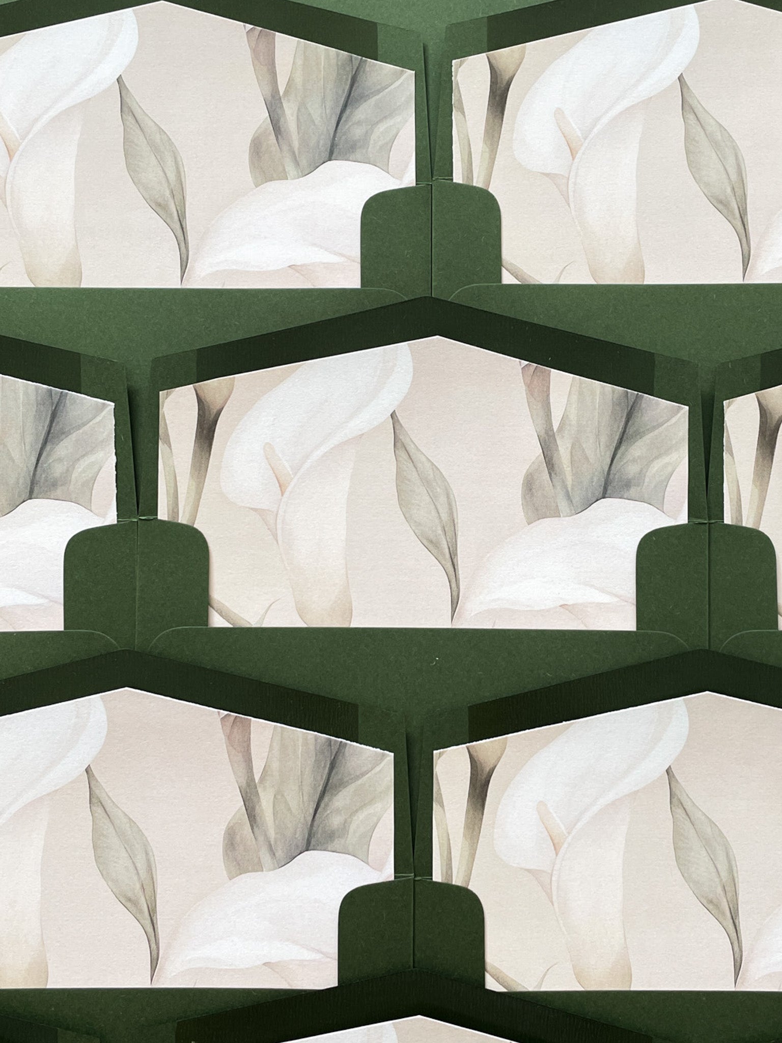 Envelope Liners • White Calla Lily