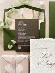 Envelope Liners • White Calla Lily