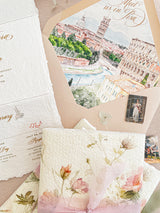 Envelope Liners • Custom Venue Illustration Hand Drawn Watercolour
