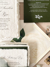 Envelope Liners • White Camellia