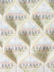 Envelope Liners • Custom Venue Illustration Hand Drawn Watercolour