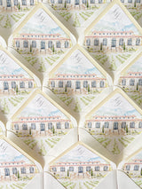 Envelope Liners • Custom Venue Illustration Hand Drawn Watercolour