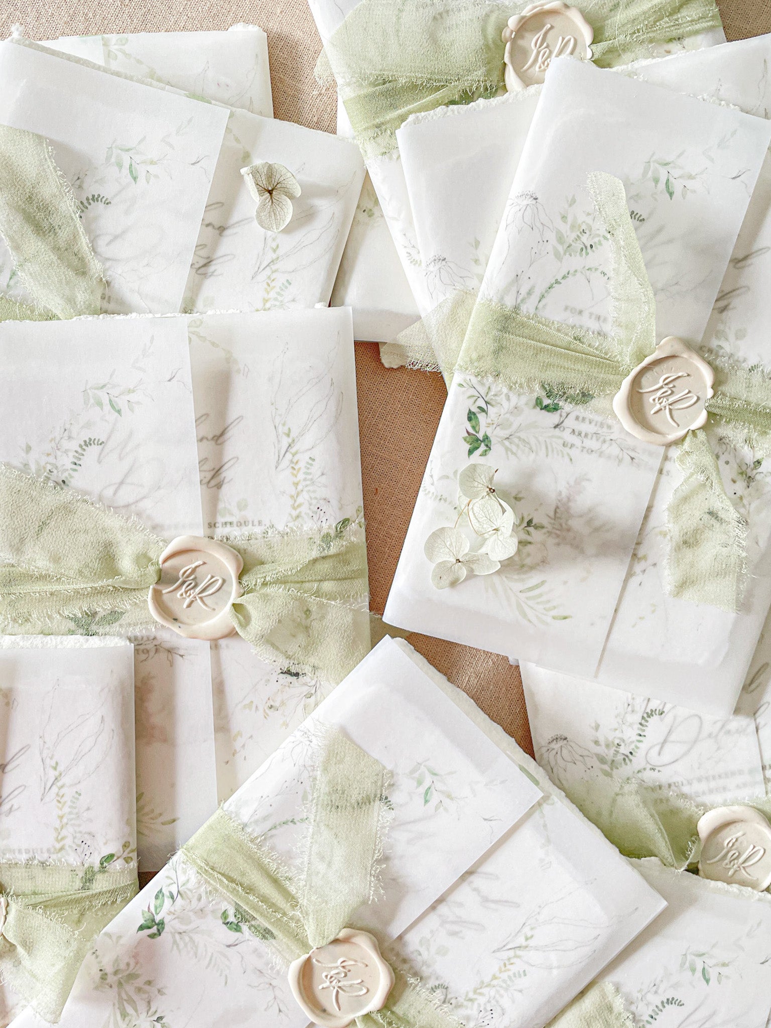 Silk Ribbons, Wax Seals & Vellum Jackets