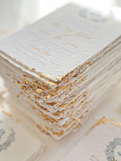 Golden Leaf on Invitations