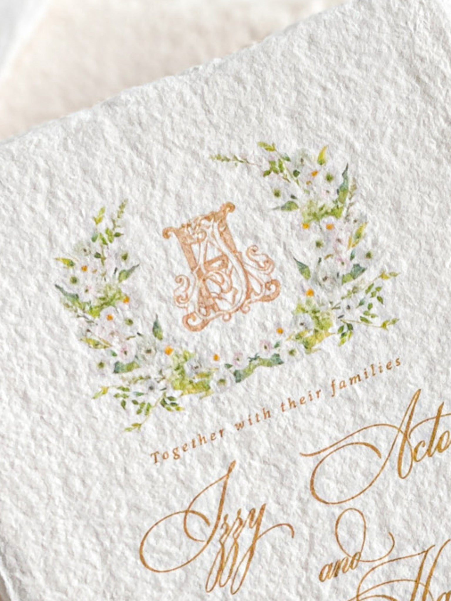 Custom Monograms • Watercolour and Line Art Hand Drawn