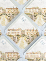 Envelope Liners • Custom Venue Illustration Hand Drawn Watercolour