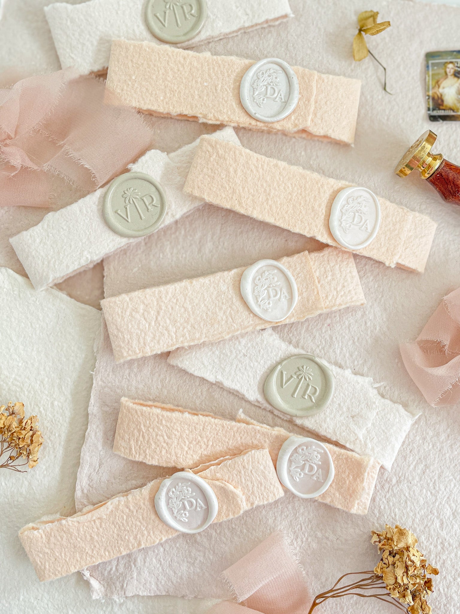 Handmade Paper Belly Bands, No Print