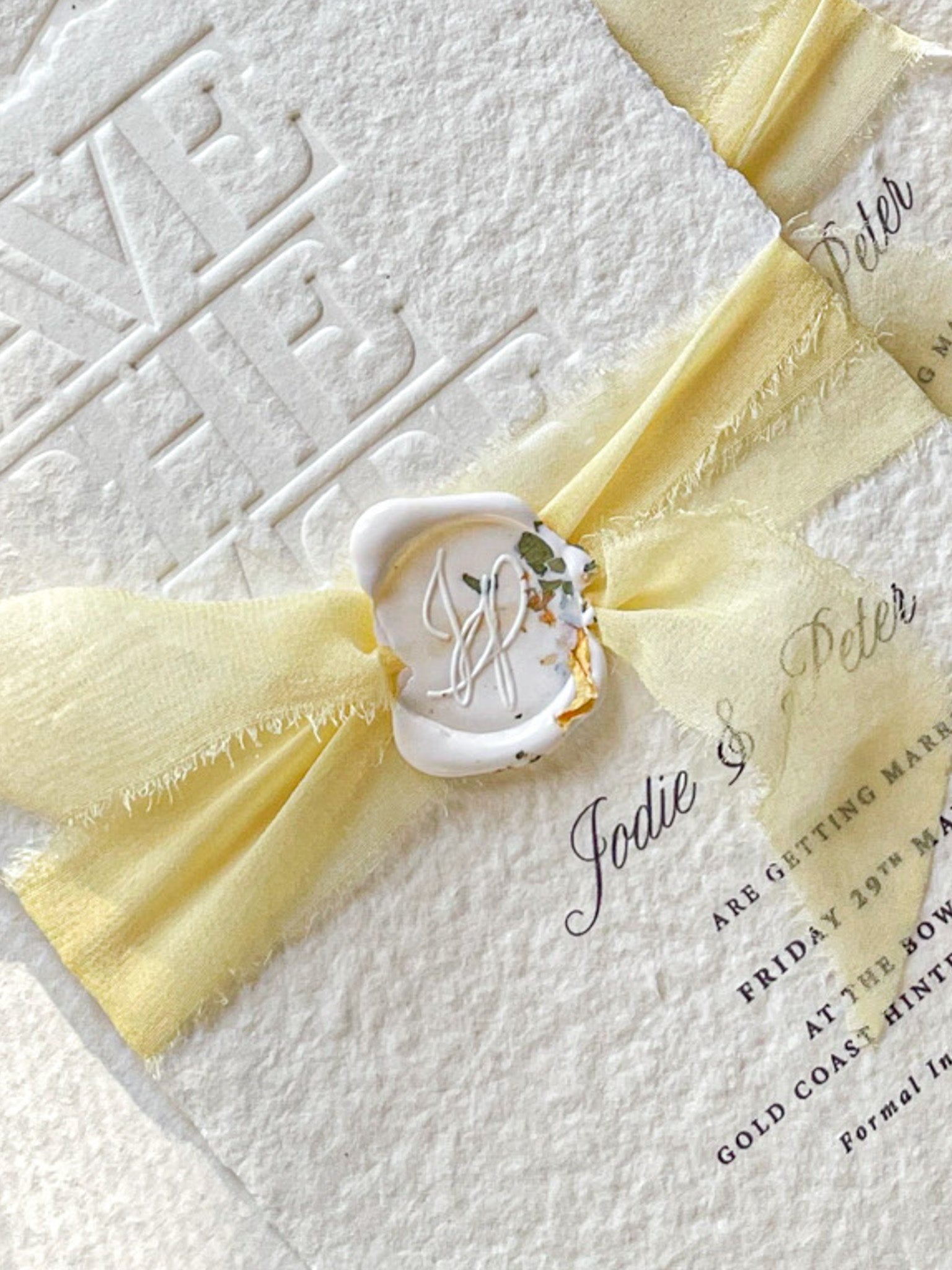 Dry Petals on Wax Seals