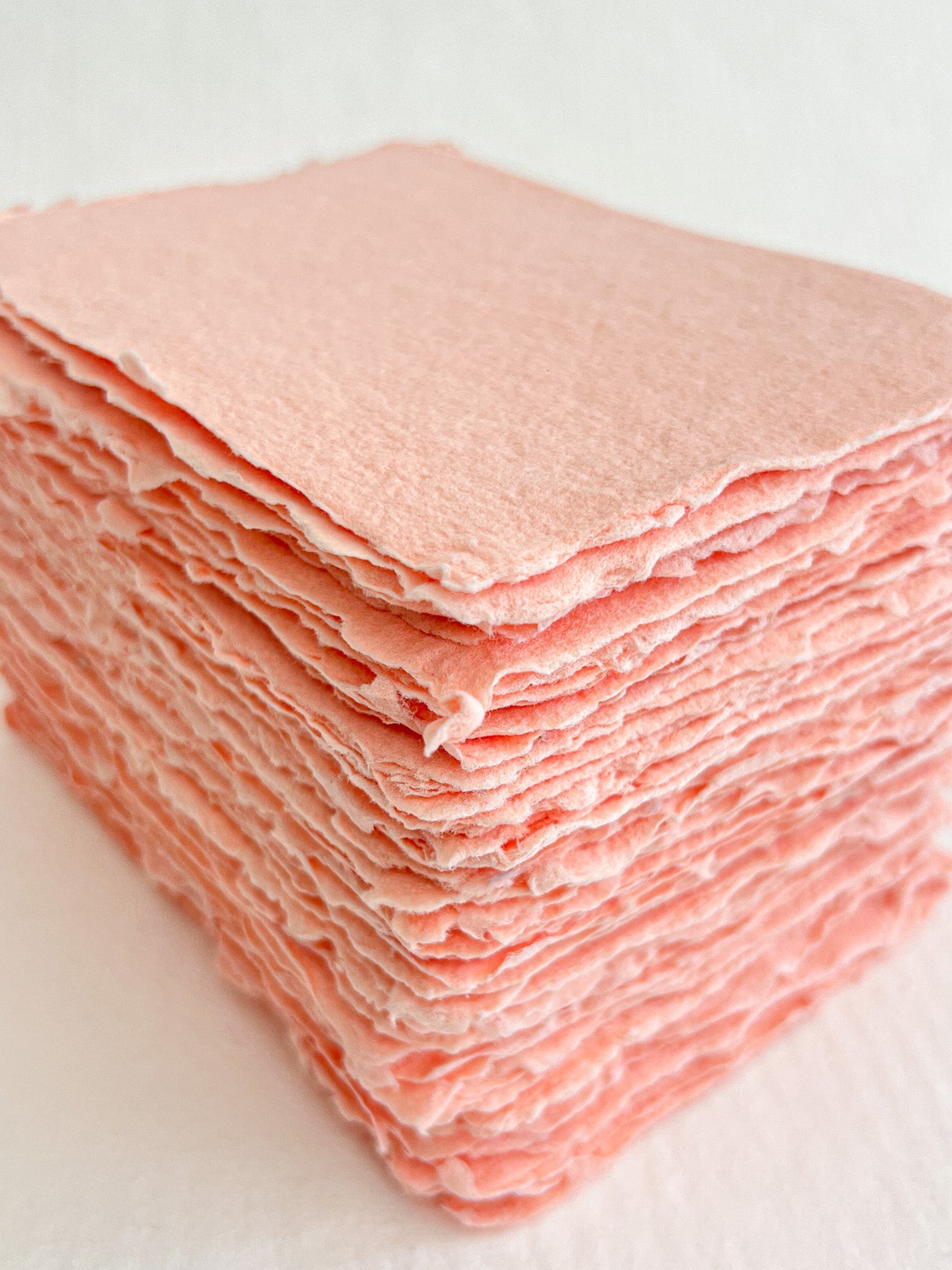Handmade Paper Coral Rose