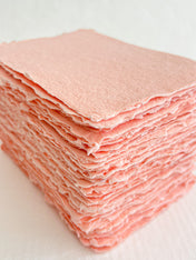 Handmade Paper Coral Rose