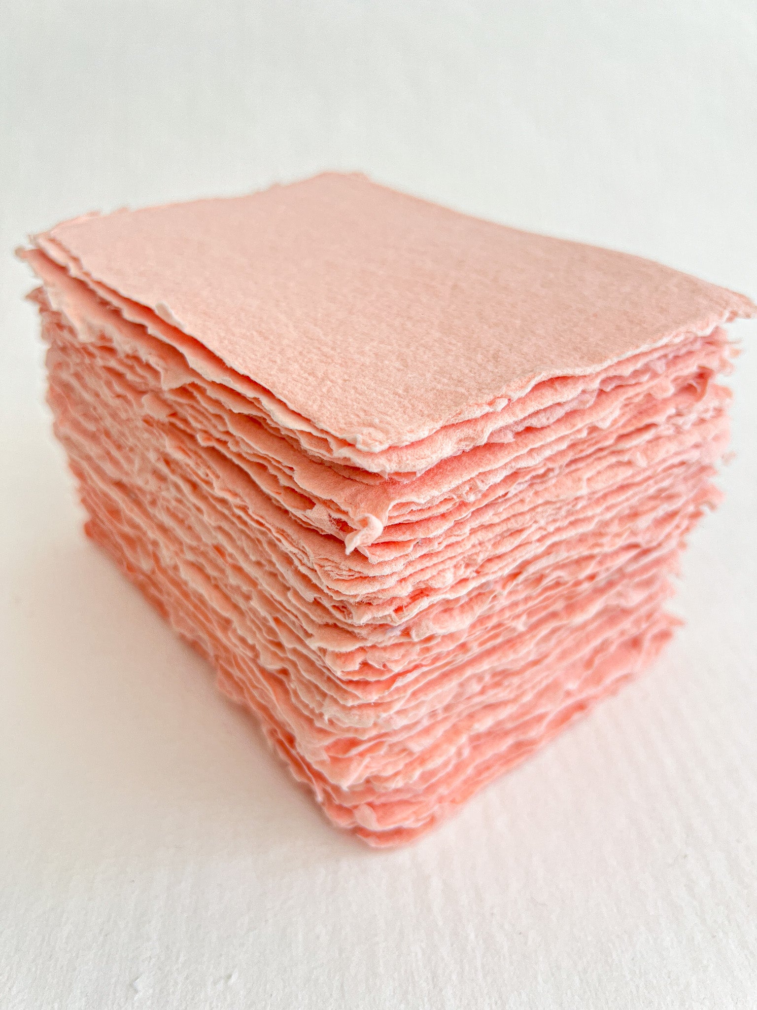 Handmade Paper Coral Rose