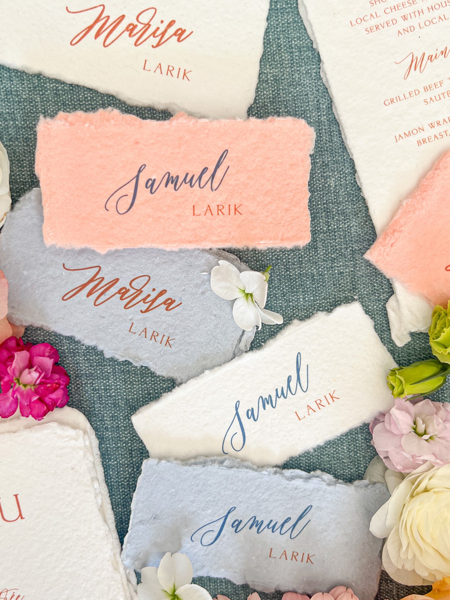 Iris Place Cards