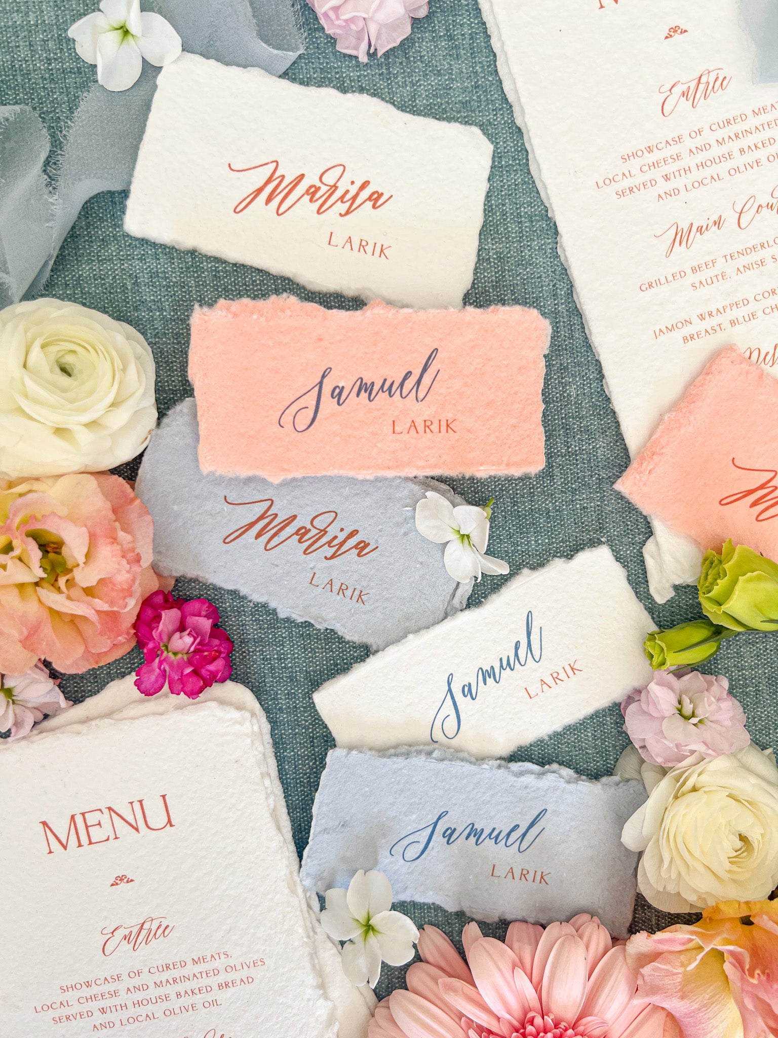 Iris Place Cards