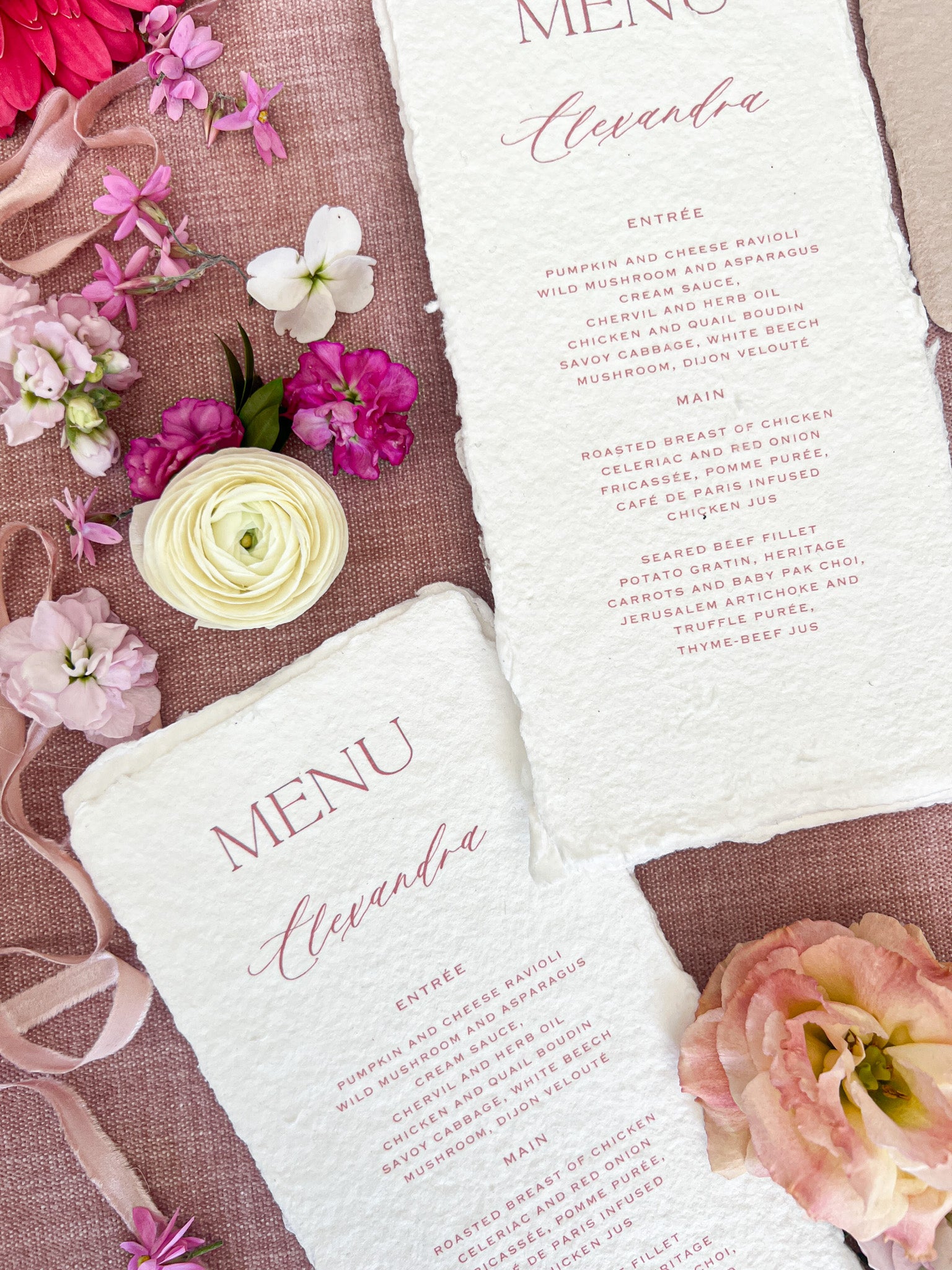 Charlotte Menus