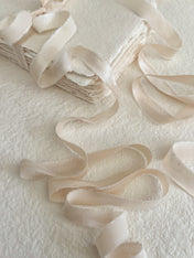 Cream Satin Silk Ribbons