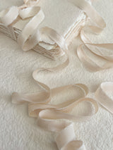 Cream Satin Silk Ribbons