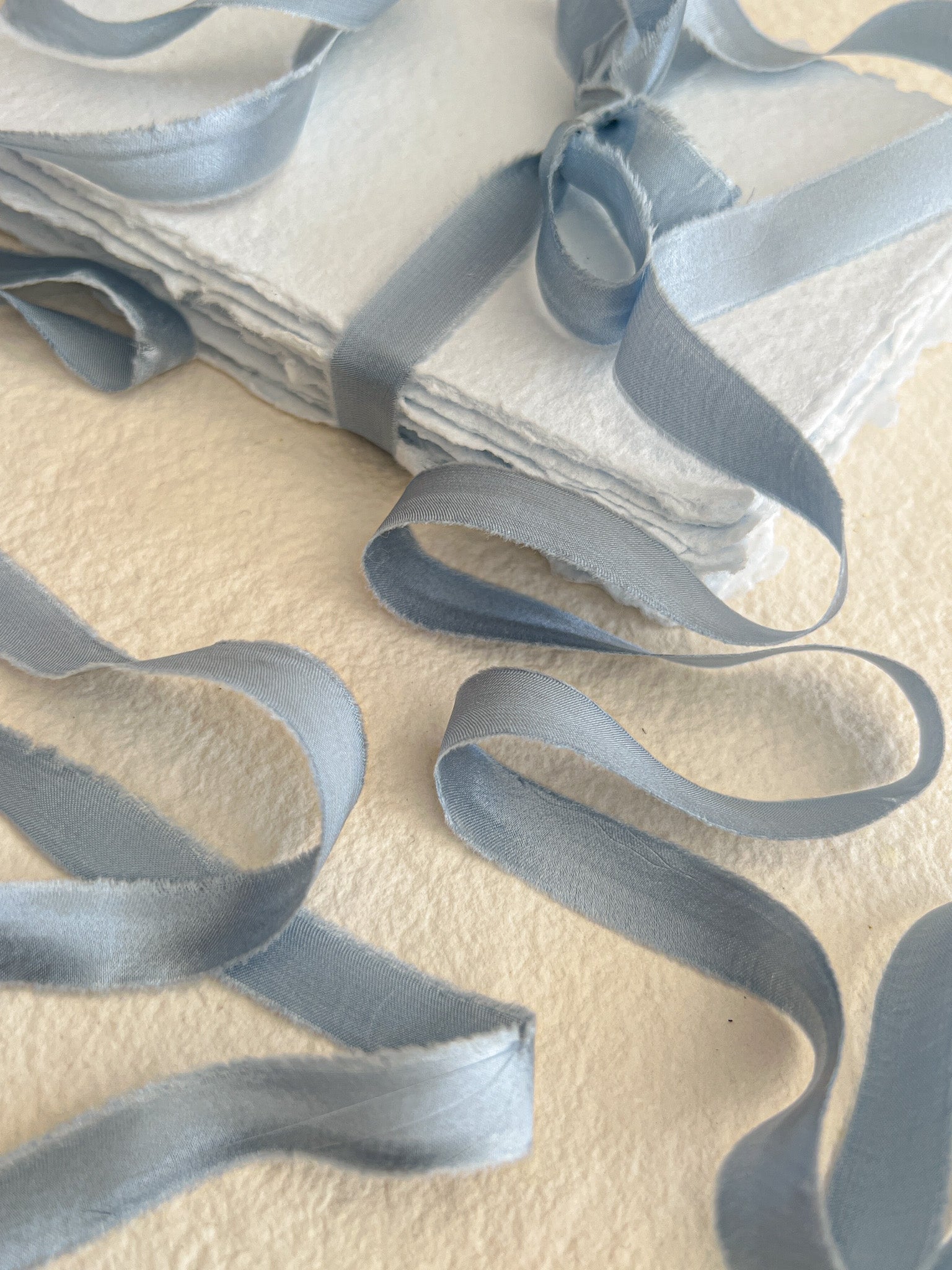 Light Sky Satin Silk Ribbons