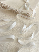 White Satin Silk Ribbons