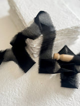 Black Silk Ribbons Wispy