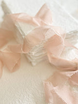 Dusty Pink Silk Ribbons Wispy