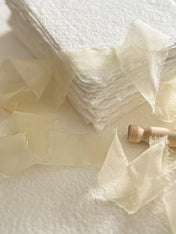 Ivory Silk Ribbons Wispy