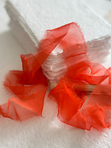 Tangerine Silk Ribbons Wispy