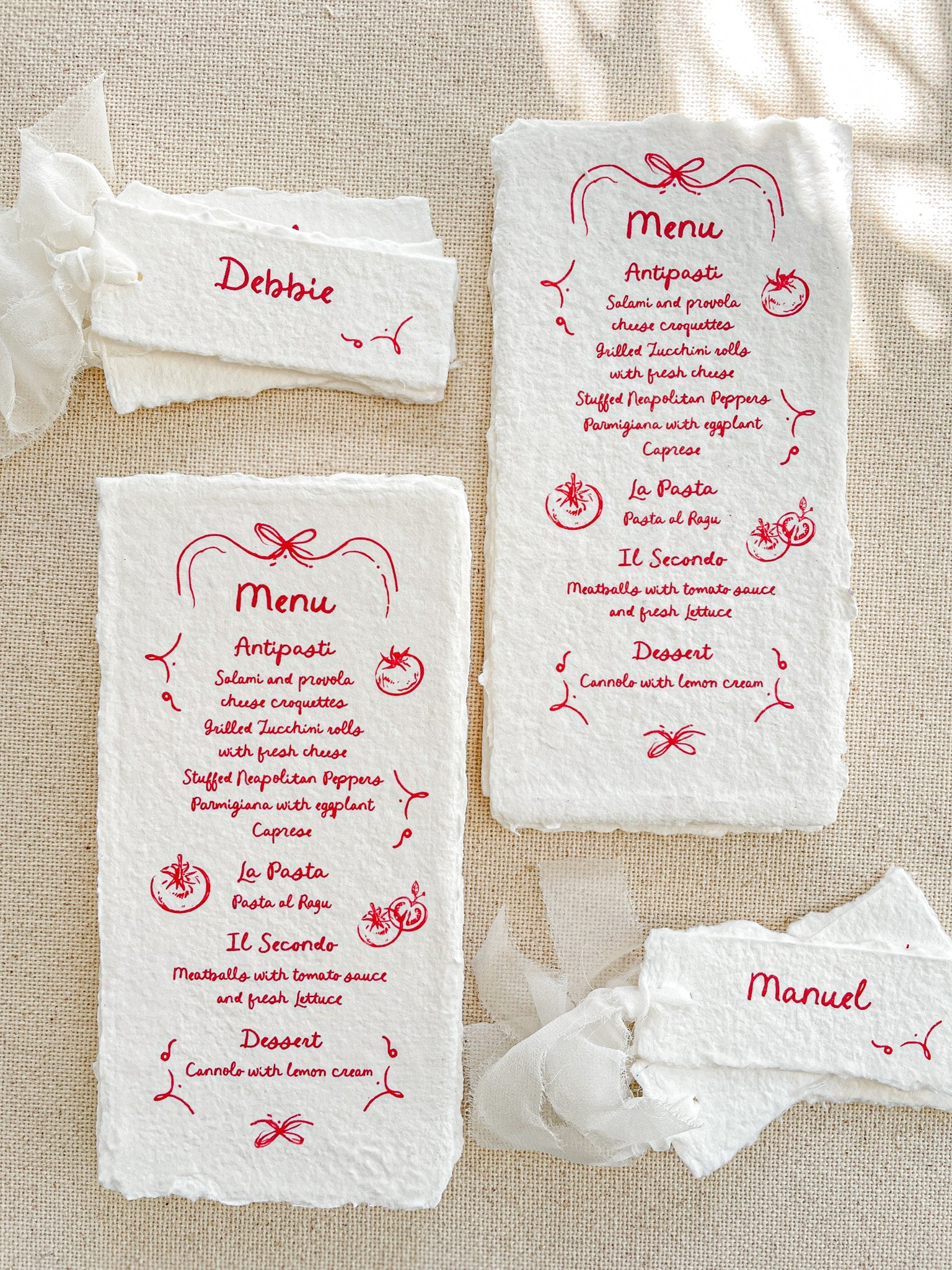 Sienna Menus