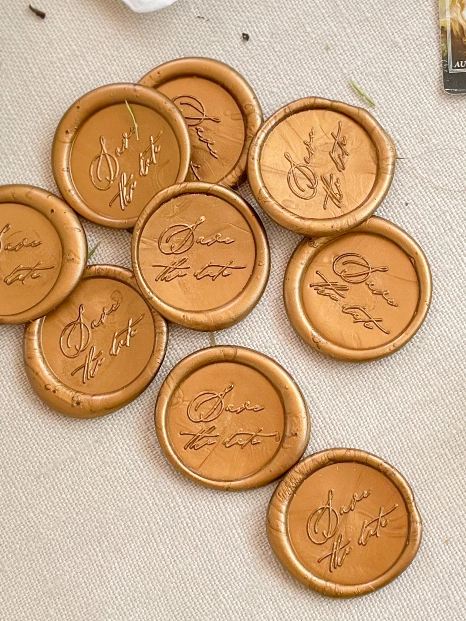 Pre-Made Wax Seals Save the Date