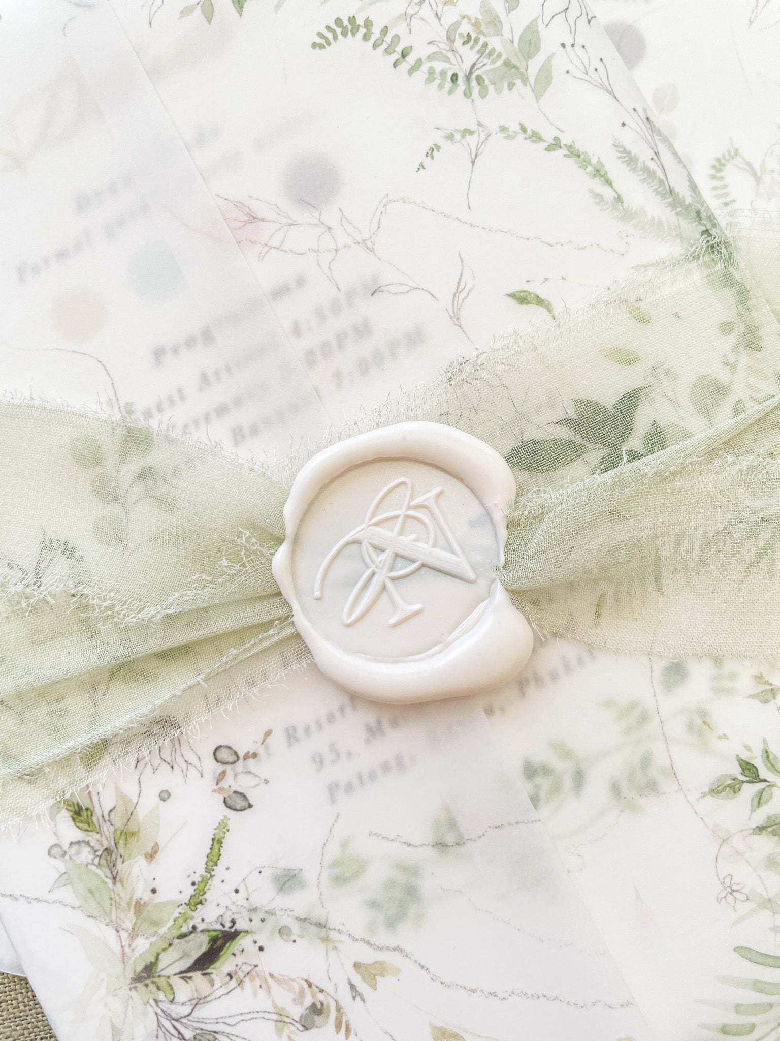 Silk Ribbons, Wax Seals & Vellum Jackets