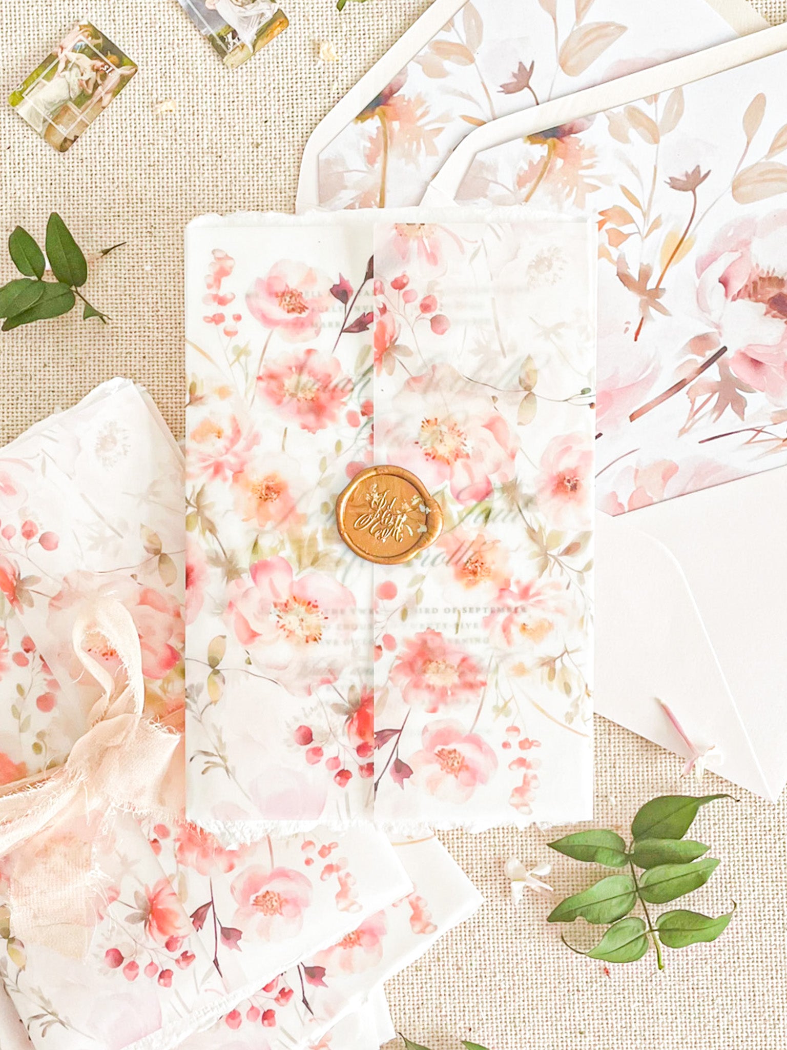 Vellum Jackets Printed Poppy