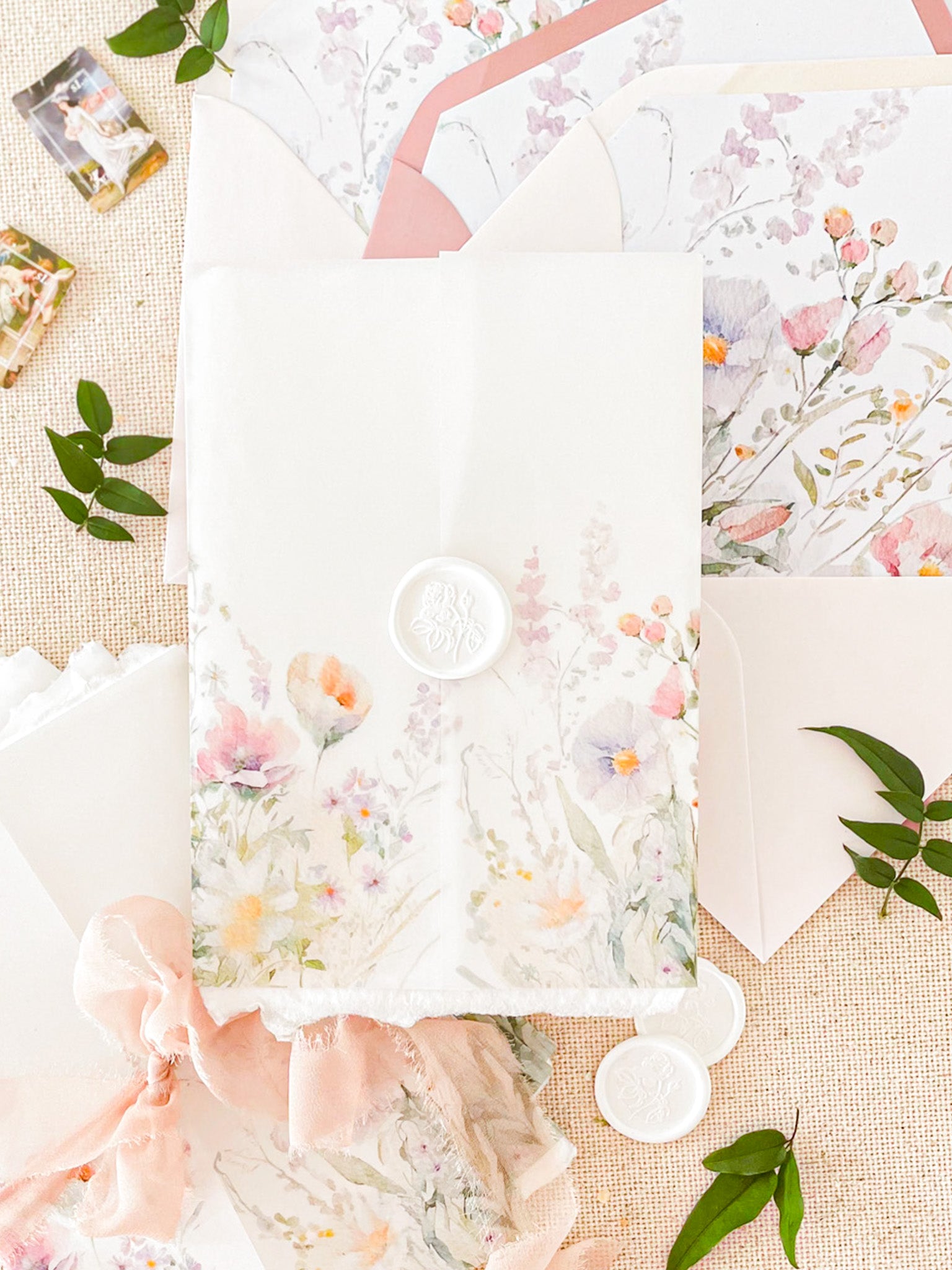 Vellum Jackets Printed Flower Field
