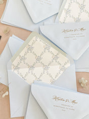 Envelope Liners • Blue Pattern