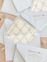Envelope Liners • Blue Pattern