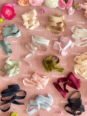 Burgundy Satin Silk Ribbons