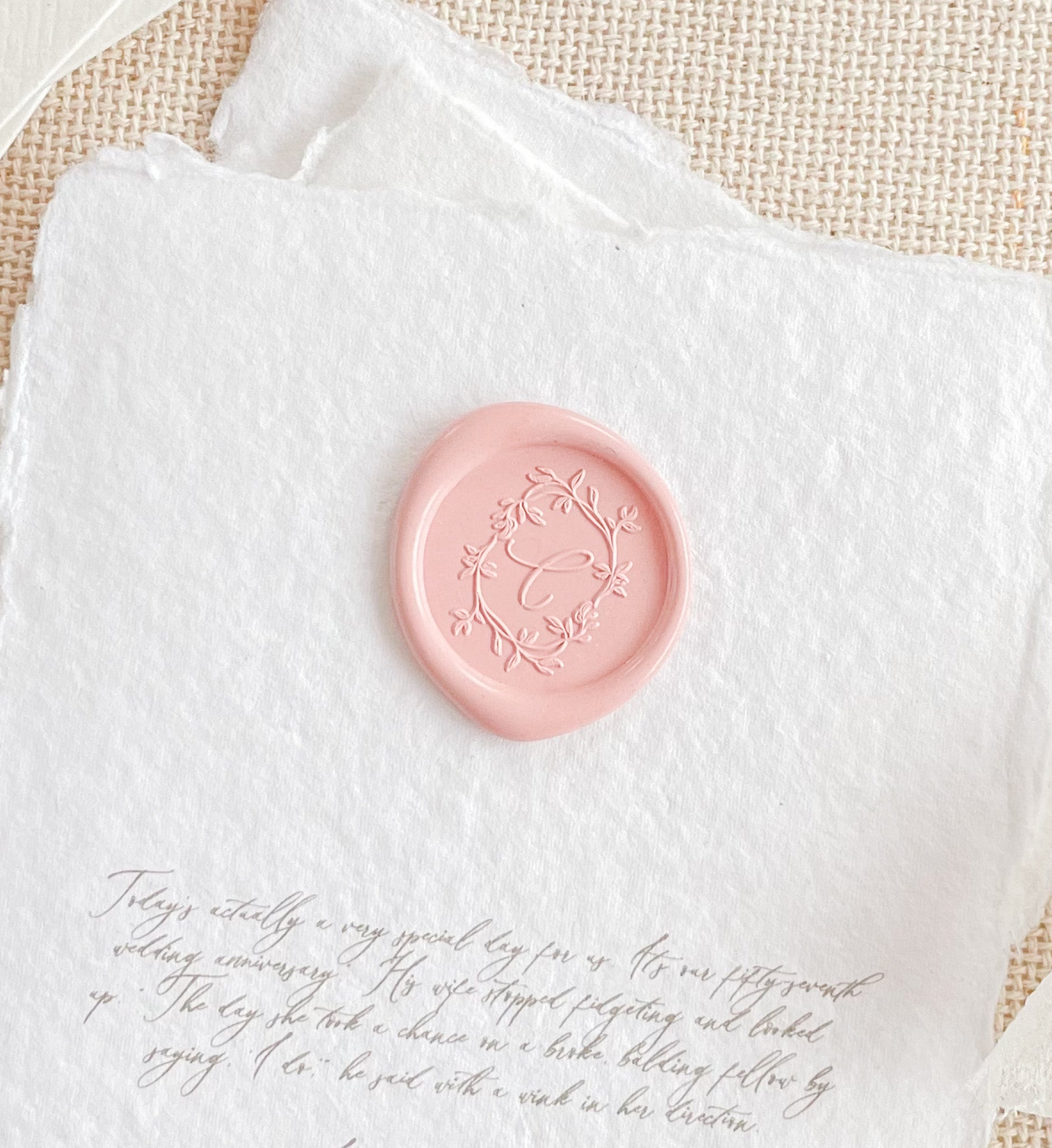 Custom Monogram Wax Seals Wreath