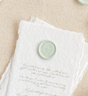 Custom Monogram Wax Seals Wreath Two Letters