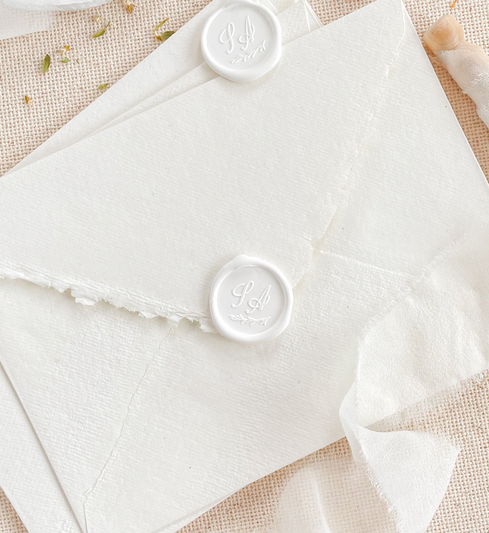 Custom Monogram Wax Seals Two Letters