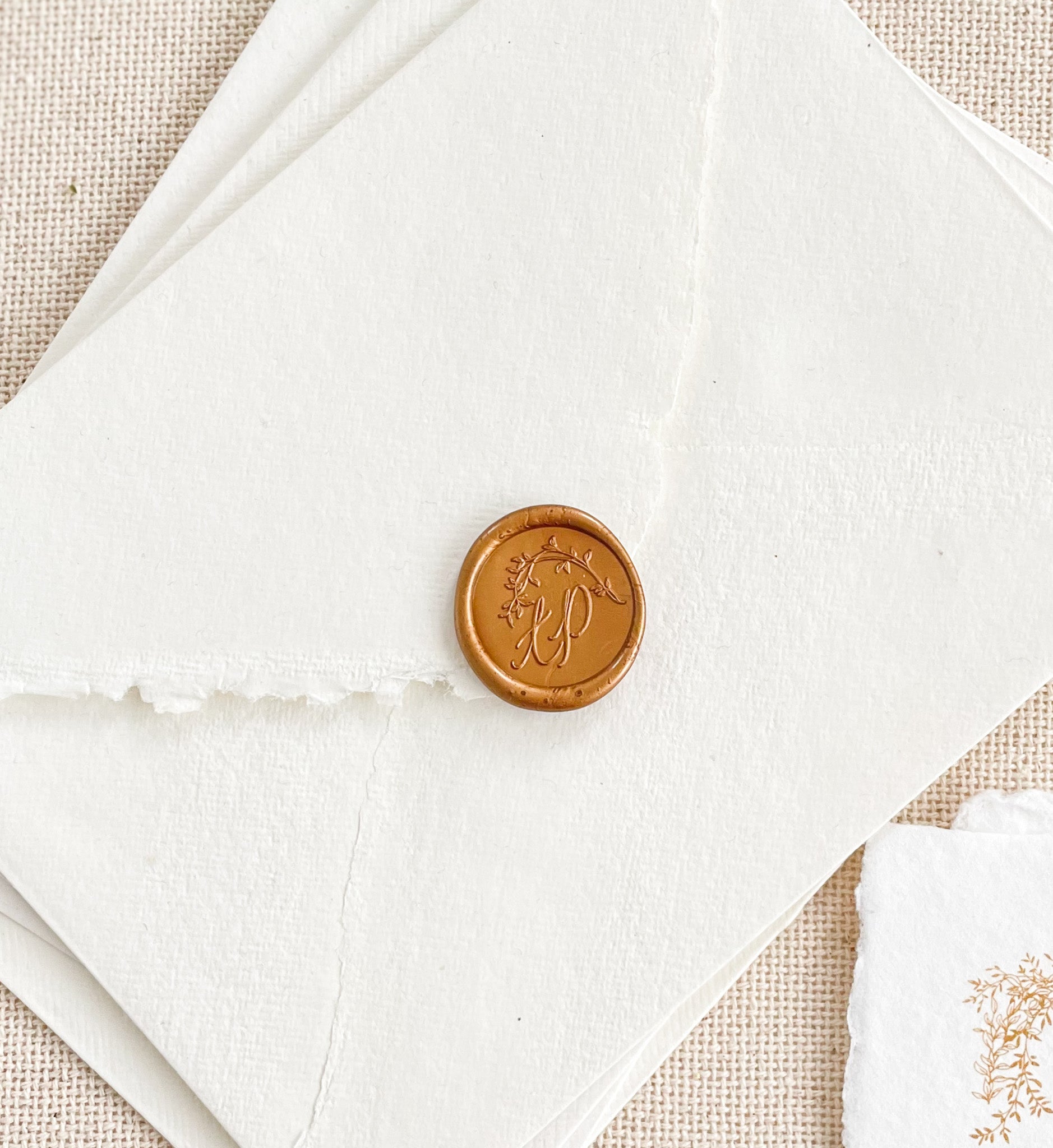 Custom Monogram Wax Seals Two Letters