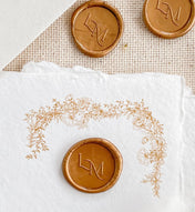Modern Custom Monogram Wax Seals Two Letters