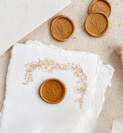 Modern Custom Monogram Wax Seals Two Letters