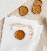 Modern Custom Monogram Wax Seals Two Letters