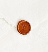Custom Monogram Wax Seals Two Letters Wreath