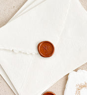 Custom Monogram Wax Seals Two Letters Wreath