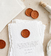 Custom Monogram Wax Seals Two Letters Wreath